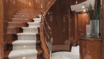 Motor Yacht CHECKMATE. -  Guest Foyer and Stairs